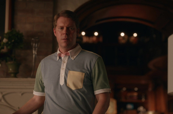 Multicolor Short Sleeve Shirt Worn by Tim Baltz as Benjamin Jason "BJ" Barnes Outfit The Righteous Gemstones TV Show