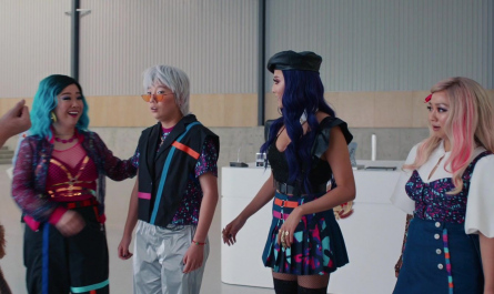 Pleated Skirt of Ashley Park Outfit Joy Ride (2023) Movie