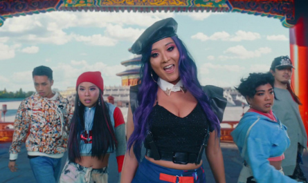 Black Sequinned Top Worn by Ashley Park as Audrey Outfit Joy Ride (2023) Movie