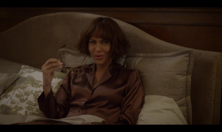 Brown Pajama Sleepwear of Nicole Ari Parker as Lisa Todd Wexley Outfit And Just Like That... TV Show
