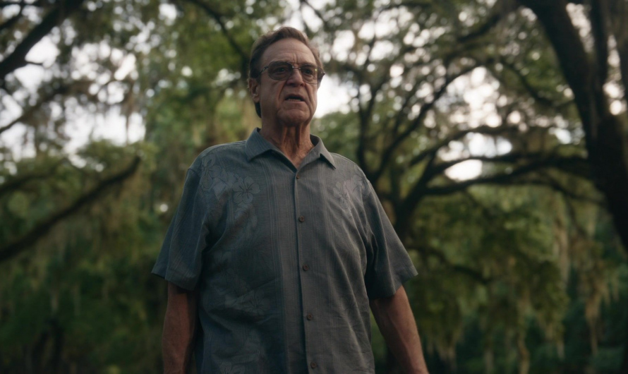 Characoal Black Tropical Shirt Worn by John Goodman as Dr. Eli Gemstone