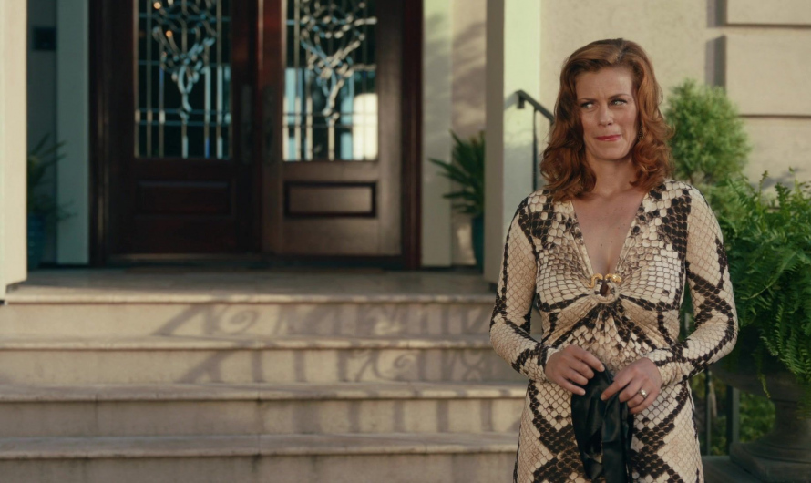 Snake Print Long Sleeved Dress Worn by Cassidy Freeman as Amber Gemstone