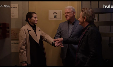 Color Block Layered Double-Breasted Trench Coat of Selena Gomez as Mabel Mora Outfit Only Murders in the Building TV Show