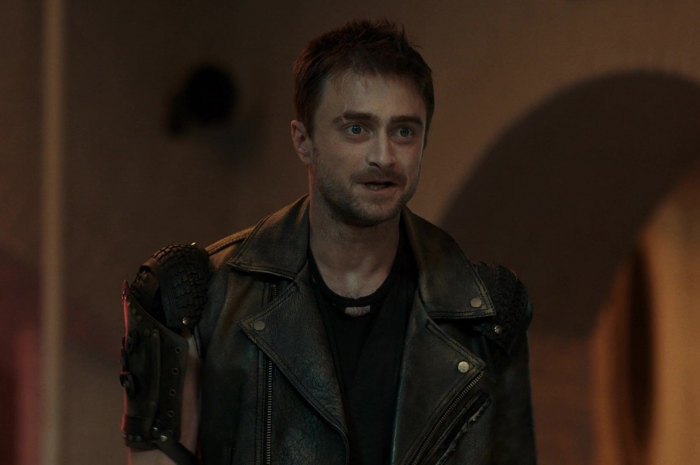 Leather Motorcycle Jacket Worn by Daniel Radcliffe Outfit Miracle Workers TV Show