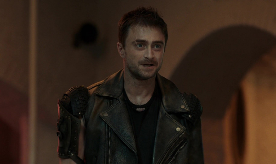 Leather Motorcycle Jacket Worn by Daniel Radcliffe