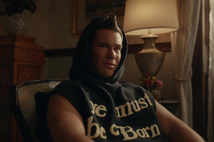 "Ye Must Be Born" Hoodie of Adam DeVine as Kelvin Gemstone Outfit The Righteous Gemstones TV Show