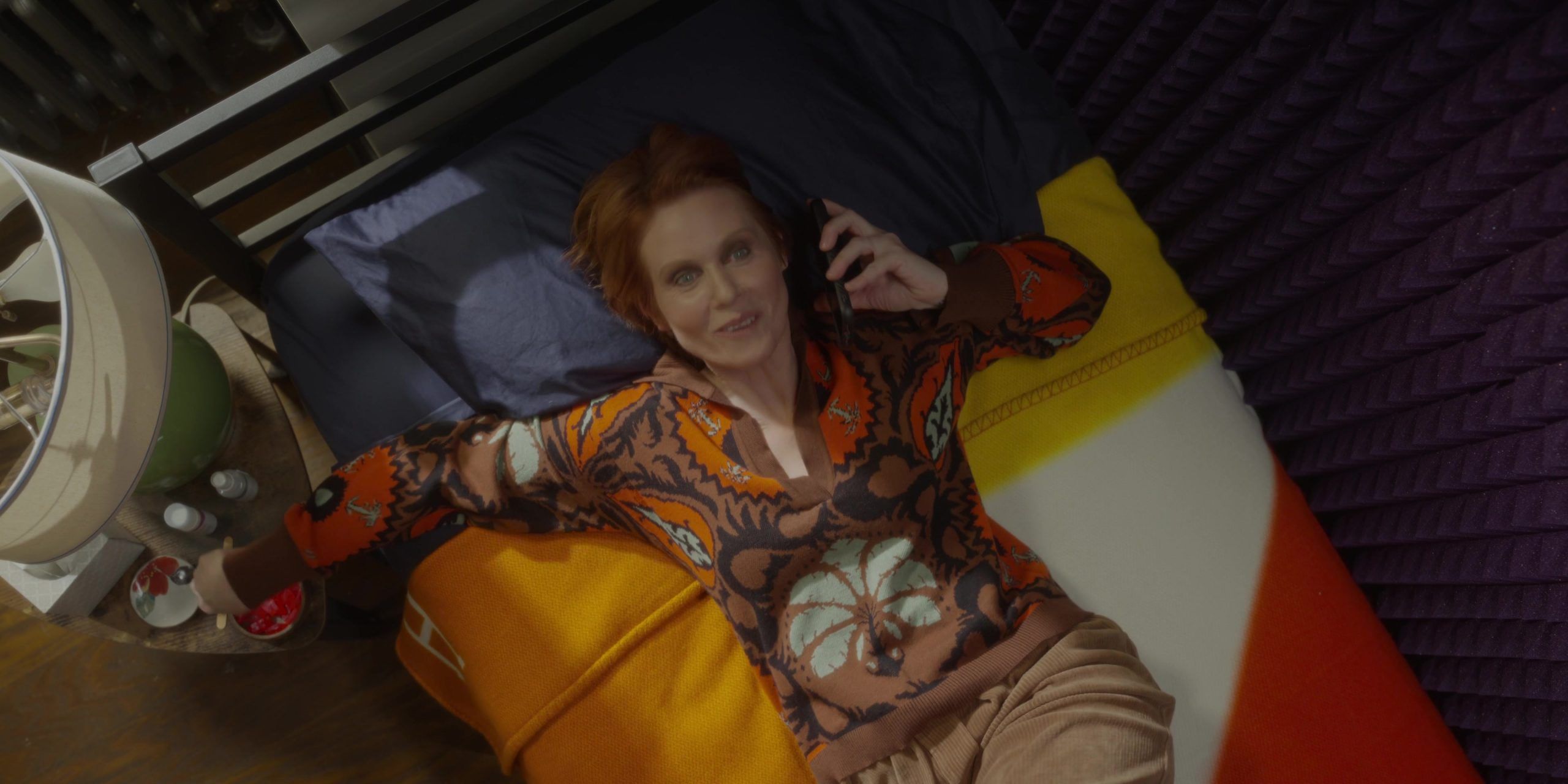 Palm Print Knit Jumper of Cynthia Nixon as Miranda Hobbes