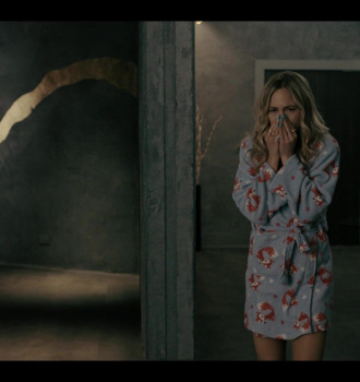 Fox Print Bathrobe Worn by Adelaide Clemens as Sandy Outfit Justified: City Primeval TV Show