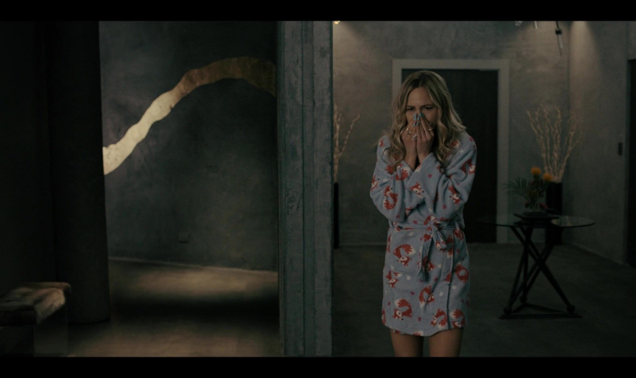 Fox Print Bathrobe Worn by Adelaide Clemens as Sandy