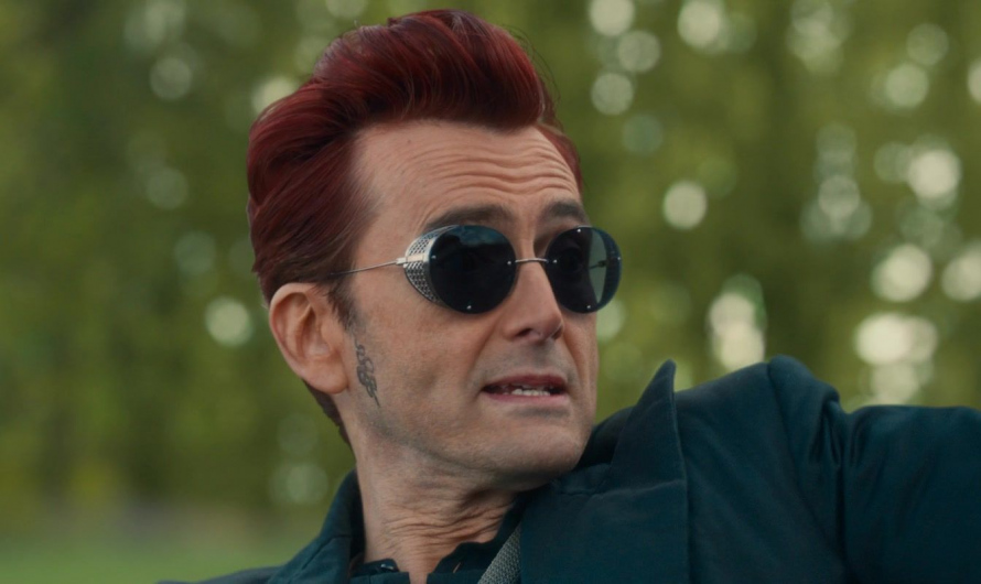 Round Metal Sunglasses Worn by David Tennant as Crowley
