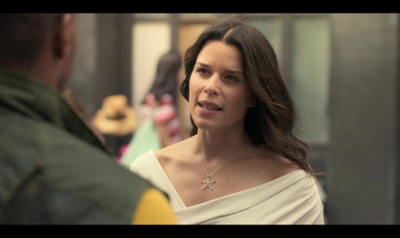 Pentagram Necklace of Neve Campbell as Raven Outfit Twisted Metal TV Show