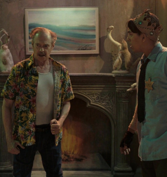 Casual Hawaiian Shirt Worn by Steve Buscemi Outfit Miracle Workers TV Show
