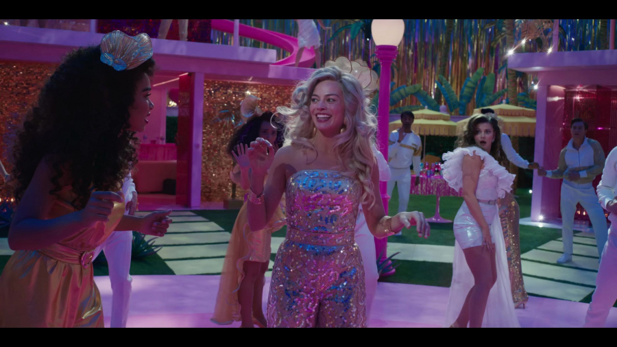 Sequin Glitter Jumpsuit of Margot Robbie