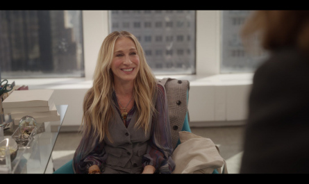 Corduroy Vest and Pants Worn by Sarah Jessica Parker as Carrie Bradshaw Outfit And Just Like That... TV Show