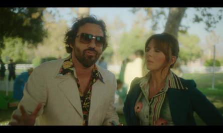 Oversized Square Tortoise Glasses Worn by Jake Johnson as Doug Renetti Outfit Minx TV Show