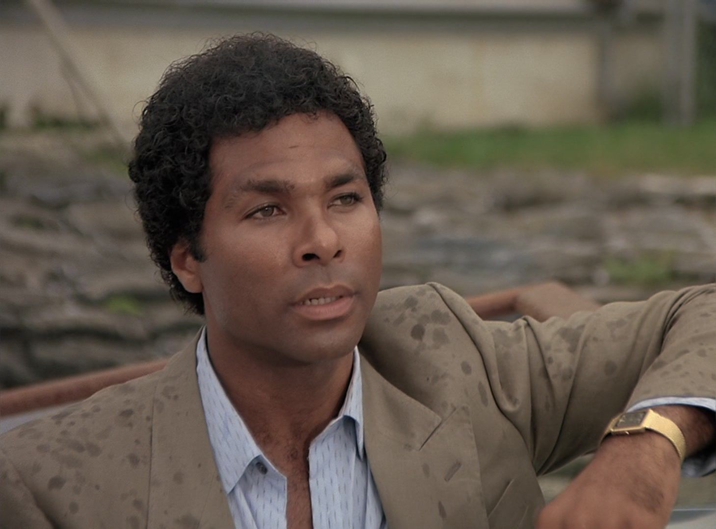 Gold Square Wrist Watch of Philip Michael Thomas as Detective Ricardo "Rico" Tubbs