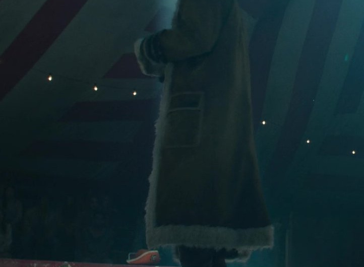 Long Shearling Coat Worn by Jeff Ward as Buggy