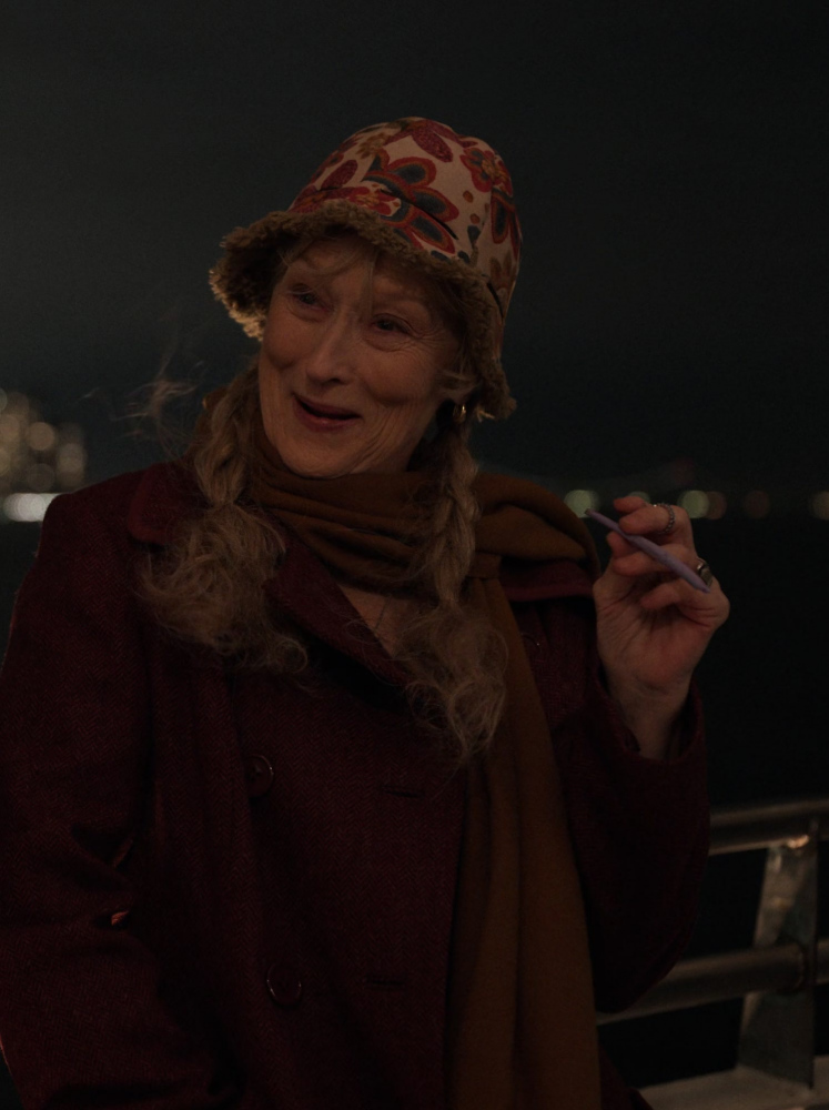 floral print hat - Meryl Streep (Loretta Durkin) - Only Murders in the Building TV Show