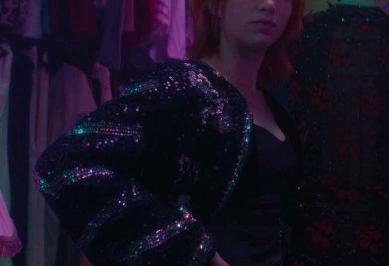 Sequin Jacket of Emily Rudd as Nami