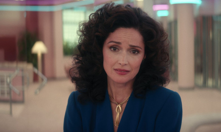 Gold Necklace of Rose Byrne Outfit Physical TV Show