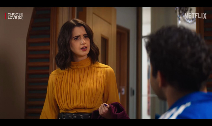 Orange Ruffle Blouse of Laura Marano as Cami