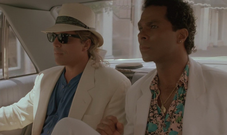 Floral Print Shirt of Philip Michael Thomas as Detective Ricardo "Rico" Tubbs Outfit Miami Vice TV Show