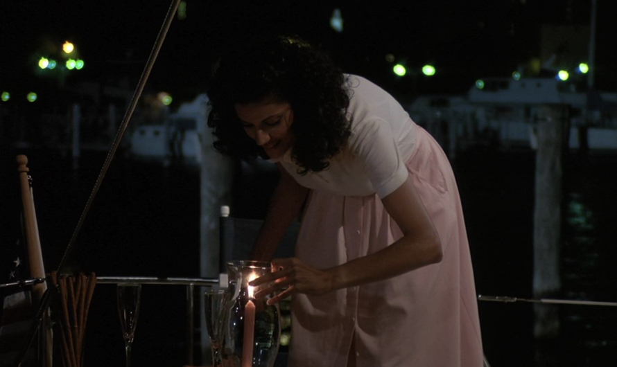 Pink button front midi skirt of Saundra Santiago as Detective Regina “Gina” Navarro Calabrese