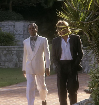 White Blazer and Pants Suit Worn by Philip Michael Thomas as Detective Ricardo "Rico" Tubbs Outfit Miami Vice TV Show