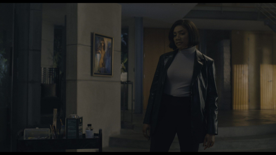 Black Leather Jacket of Tiffany Haddish as Detective Danner