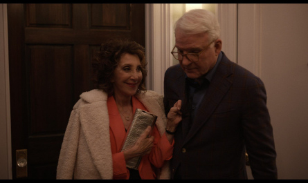 Crocodile Pattern Clutch of Andrea Martin as Joy Payne Outfit Only Murders in the Building TV Show