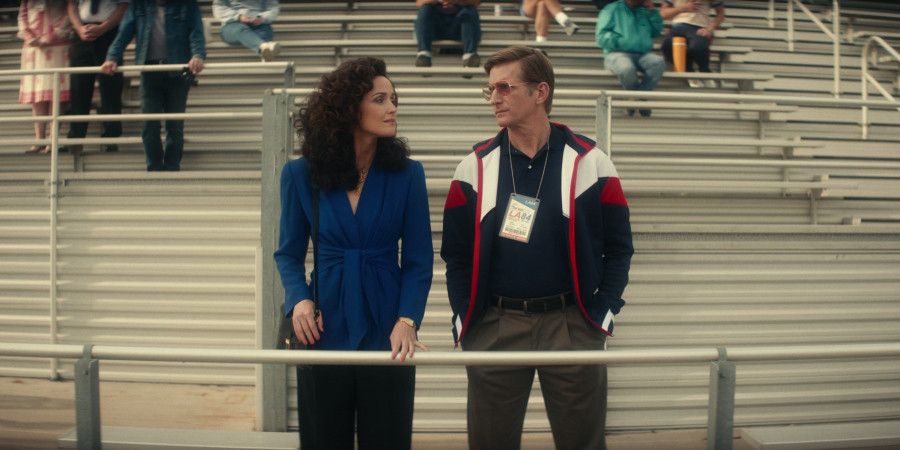 Blue-White-Red Track Jacket Worn by Paul Sparks as John Breem