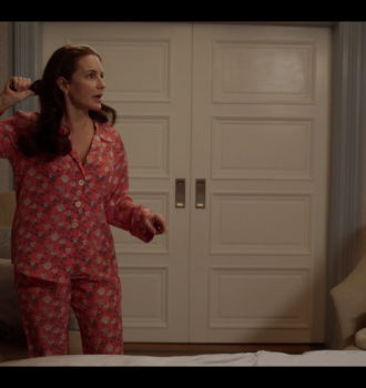 Floral Print Pajama Night Suit of Kristin Davis as Charlotte York Goldenblatt Outfit And Just Like That... TV Show