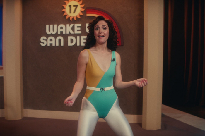 Colorblock One Piece Swimsuit of Rose Byrne as Sheila Rubin Outfit Physical TV Show