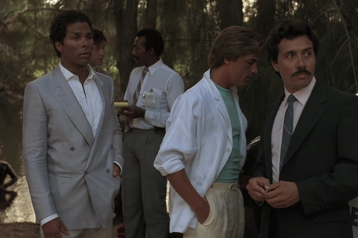 Double Breasted Blazer of Philip Michael Thomas as Detective Ricardo "Rico" Tubbs Outfit Miami Vice TV Show