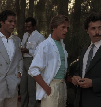 White Blazer Jacket of Don Johnson as James "Sonny" Crockett Outfit Miami Vice TV Show