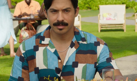 Art Like Button Up Shirt Worn by Carlos Santos as Maurillio Outfit Vacation Friends 2 (2023) Movie