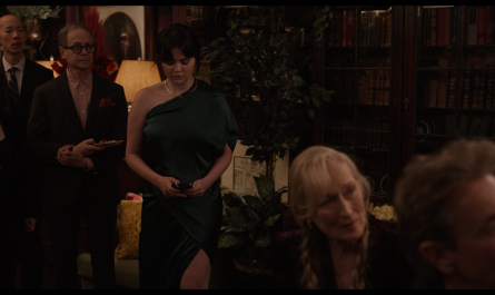 Sheath One-Shoulder Dress of Selena Gomez as Mabel Mora Outfit Only Murders in the Building TV Show