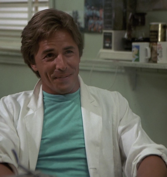 Light Blue Top of Don Johnson as Detective James Crockett Outfit Miami Vice TV Show