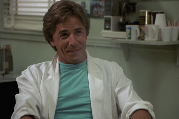 Light Blue Top of Don Johnson as Detective James Crockett Outfit Miami Vice TV Show