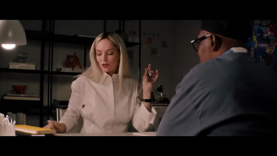 White Long Sleeve Shirt of Uma Thurman as Patrice Capullo