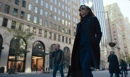 Wool-Blend Mid Length Coat Worn by Maggie Siff as Wendy Rhoades Outfit Billions TV Show