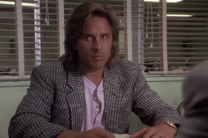 Black and White Checkered Jacket of Don Johnson as Detective James Crockett Outfit Miami Vice TV Show