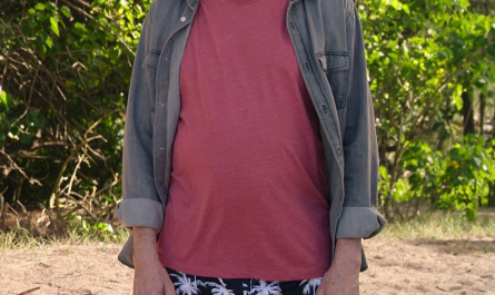 Palm Print Black Shorts Worn by Steve Buscemi as Reese Hackford Outfit Vacation Friends 2 (2023) Movie