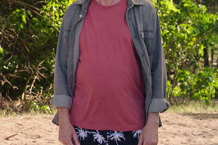 Palm Print Black Shorts Worn by Steve Buscemi as Reese Hackford Outfit Vacation Friends 2 (2023) Movie