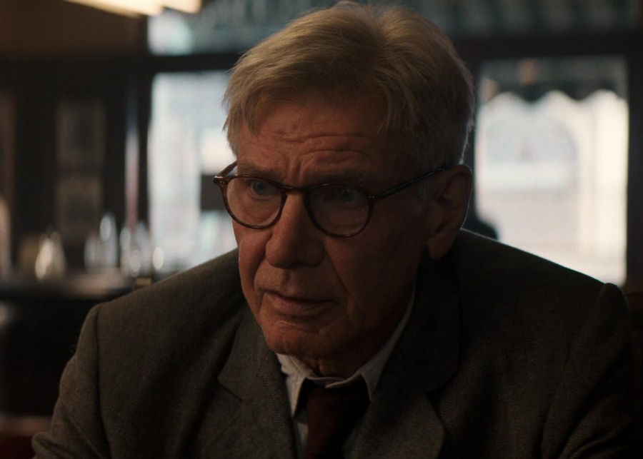 round eyeglasses - Harrison Ford (Dr. Henry "Indiana" Jones Jr.) - Indiana Jones and the Dial of Destiny (2023) Movie