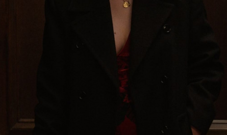 Black Double Breasted Coat Worn by Selena Gomez as Mabel Mora Outfit Only Murders in the Building TV Show