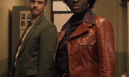 Brown Leather Jacket Worn by Shaunette Renée Wilson as Agent Mason Outfit Indiana Jones and the Dial of Destiny (2023) Movie
