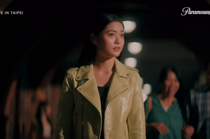 Yellow Biker Jacket Worn by Ashley Liao as Ever Wong Outfit Love in Taipei (2023) Movie