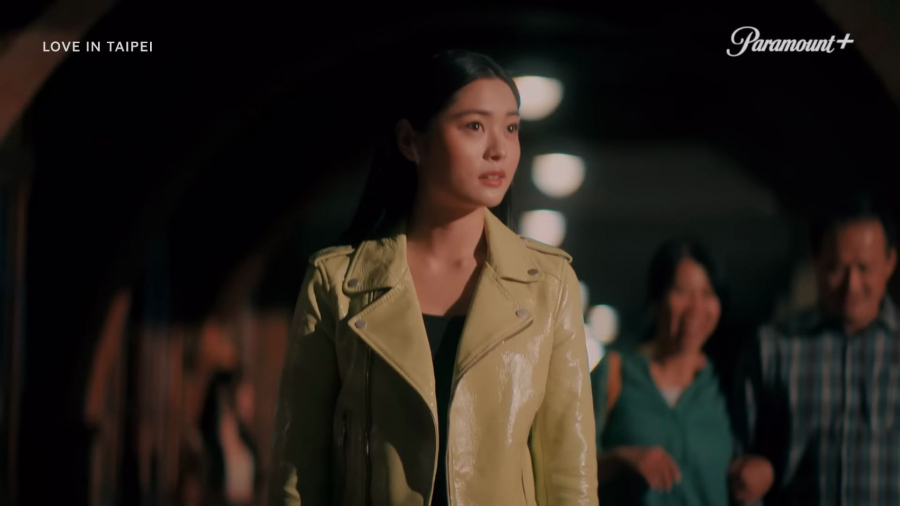 Yellow Biker Jacket Worn by Ashley Liao as Ever Wong