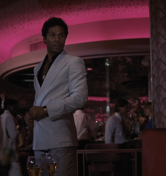 Double Breasted Jacket and Pants Suit Worn by Philip Michael Thomas as Detective Ricardo Tubbs Outfit Miami Vice TV Show